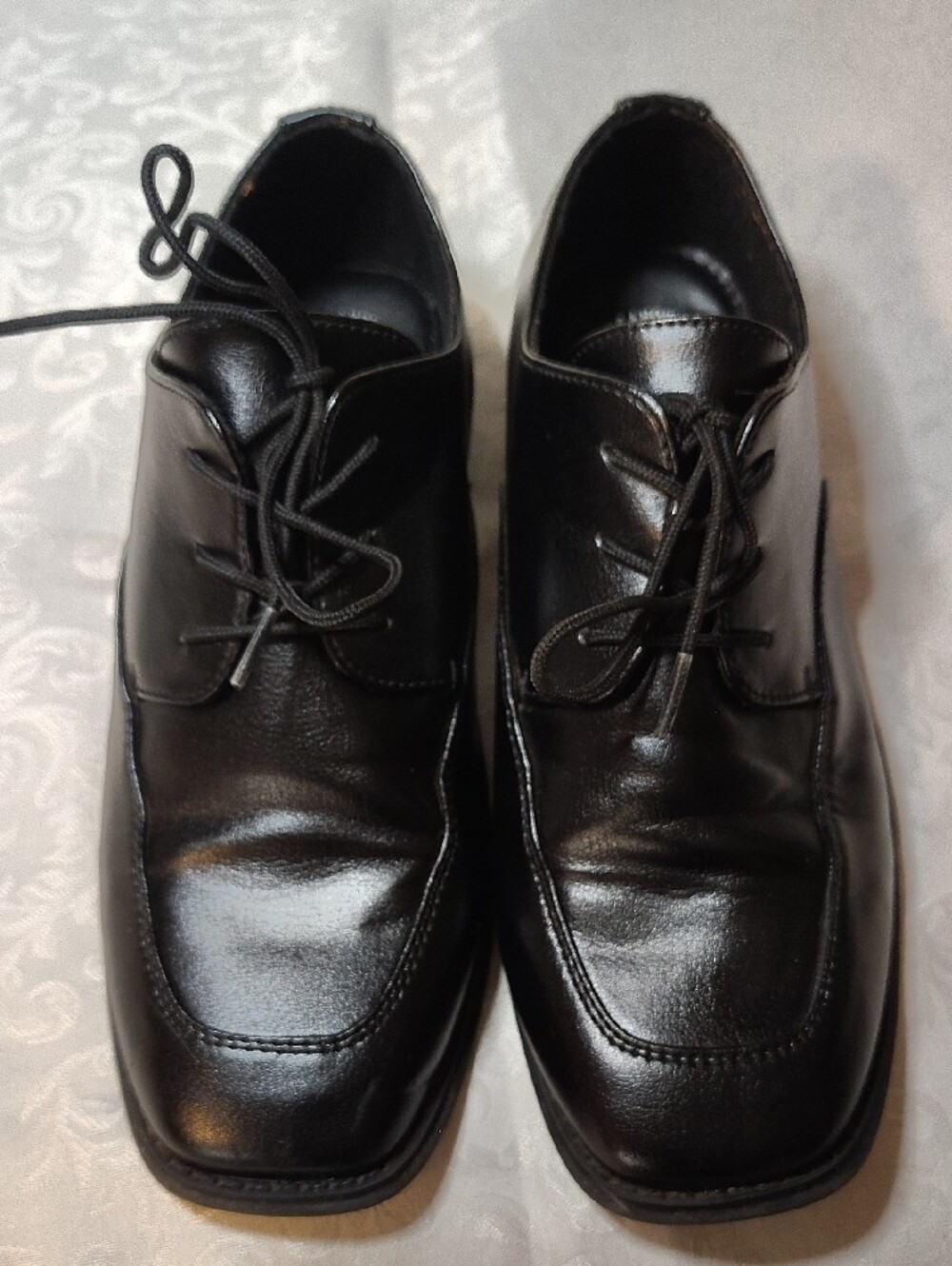 Sonoma Black Kids Dress Shoes Lace-Up Oxfords - Picture 7 of 7